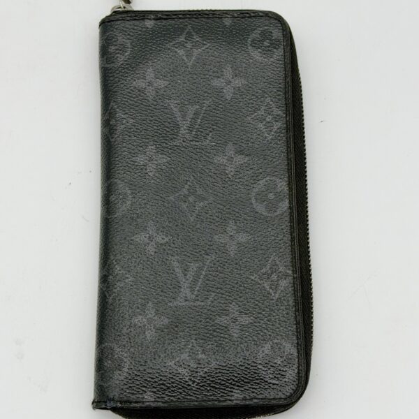 Louis Vuitton Zippy Organizer Monogram Eclipse Black Long Wallet